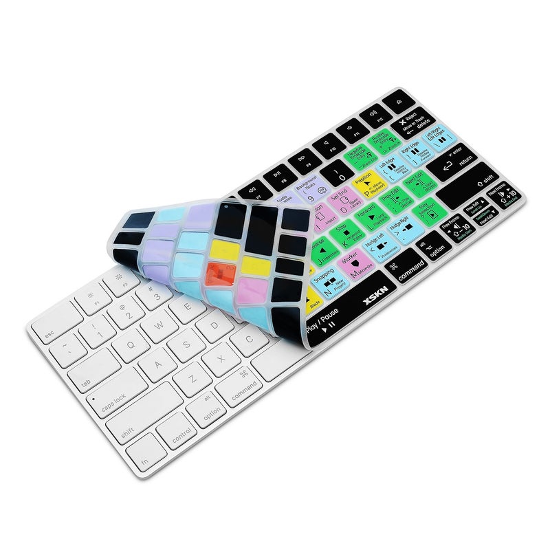 XSKN Final Cut Pro Shortcut Silicone Keyboard Cover Skin for 2015 Released Magic Keyboard MLA22LL/A A1644 (US Version) - Image 5